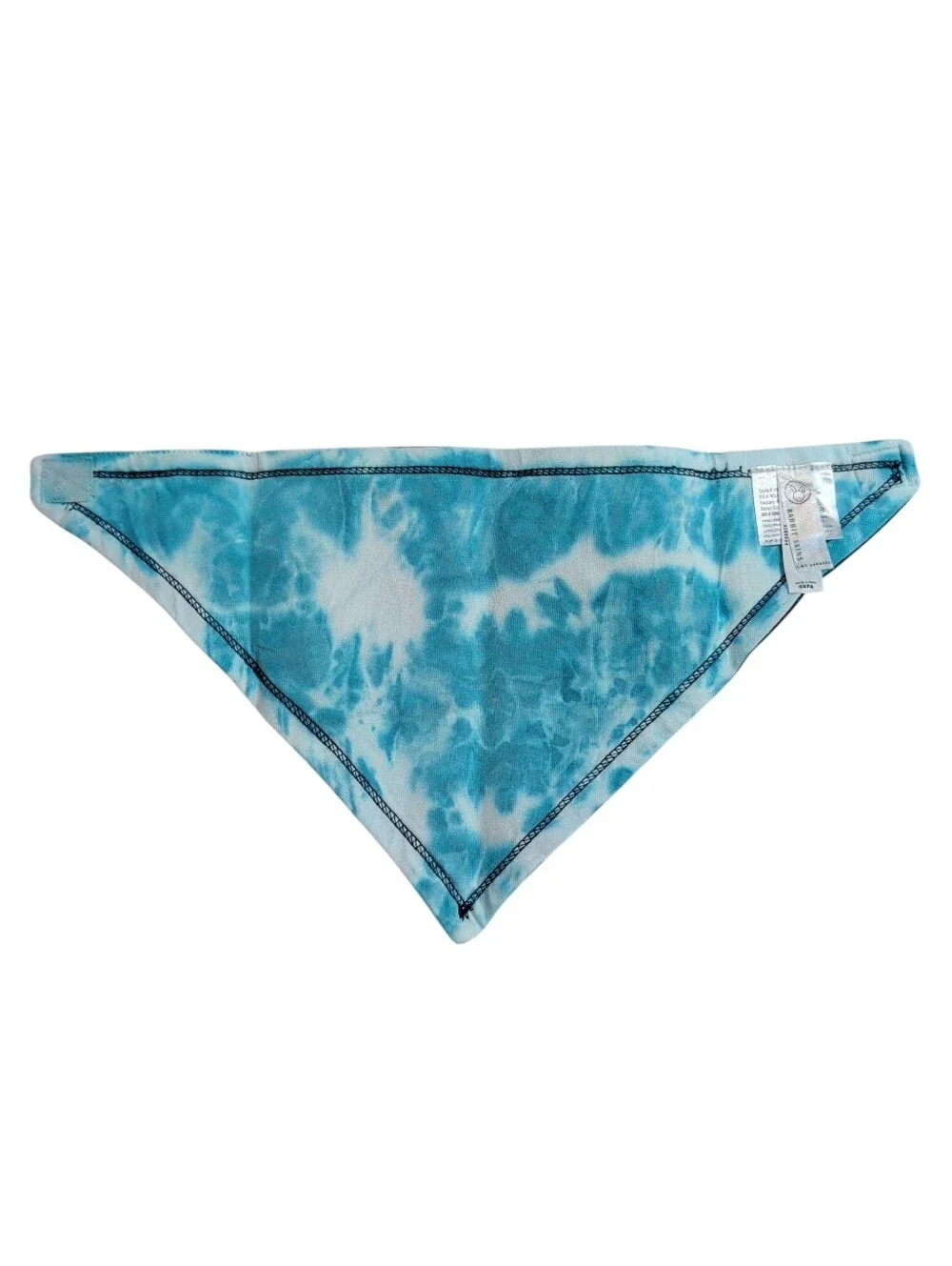 NWOT Tie-Dye Triangle Pet Bandana / Baby Bandaid Bib in Teal, Brown, And Coral